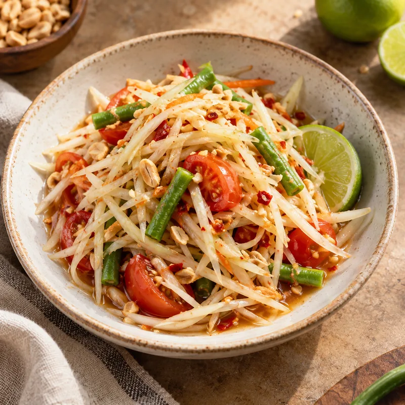 Salade de papaye thaïlandaise