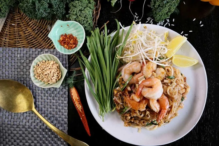 Pad thaï aux crevettes